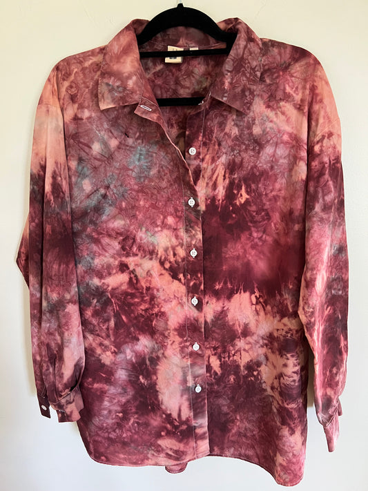 upcycled uniqlo collared button-up (M)