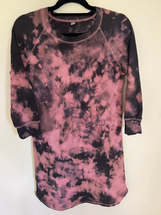 upcycled uniqlo waffle thermal dress (S)