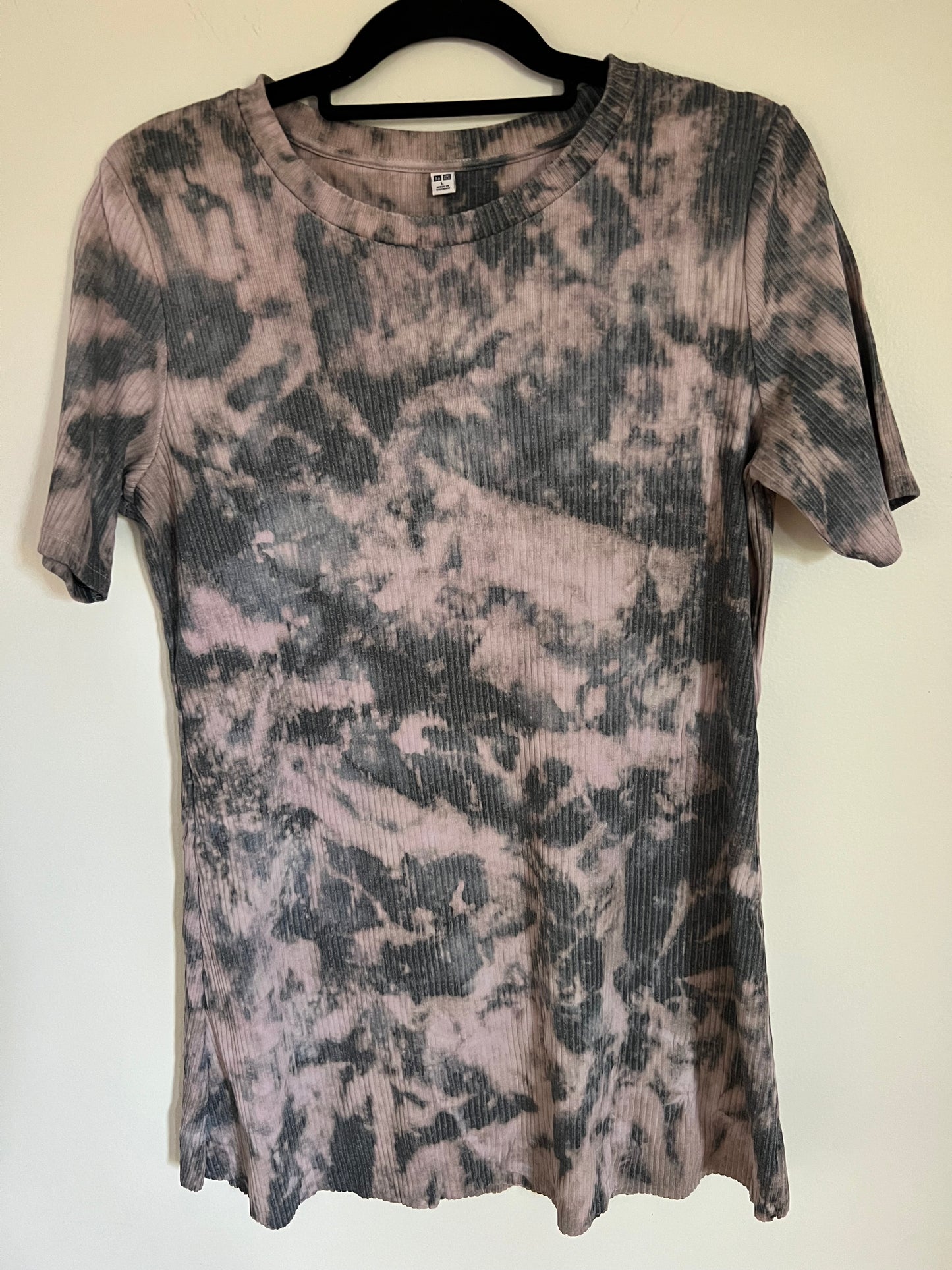 upcycled uniqlo ribbed minidress (L)