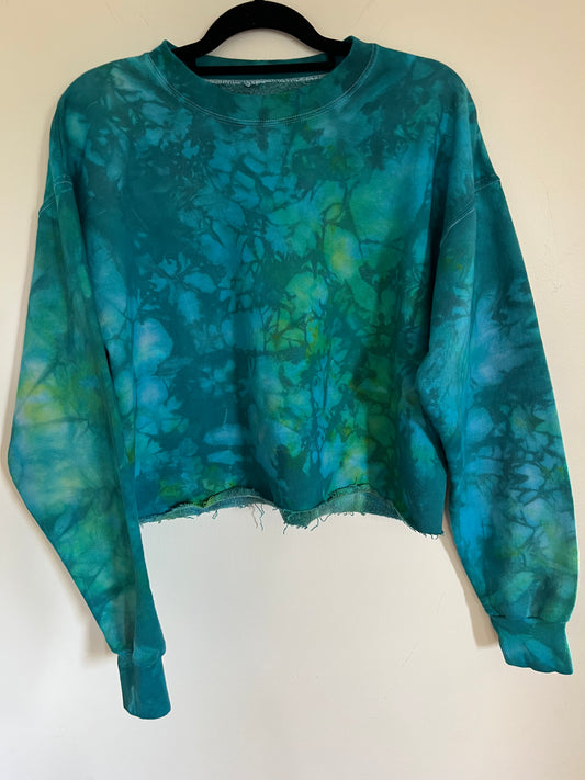 cropped crewneck sweatshirt (M)